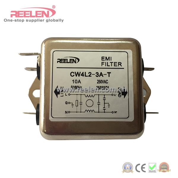 3A Single Phase Single Pole Plug-in Type EMI Filter (Model: CW4L2-3A-T)
