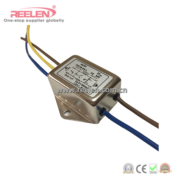 3A Single Phase Single Pole Wire out Type EMI Filter