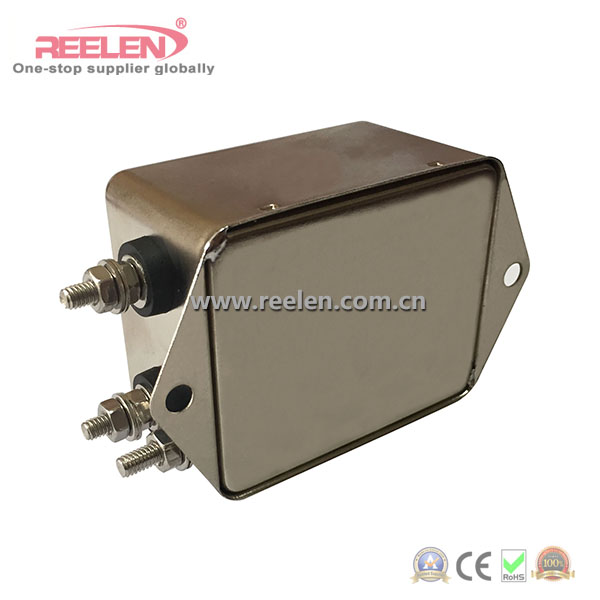 3A Single Phase Double Pole Terminal Type EMI Filter (Model: CW4L2-3A-S)