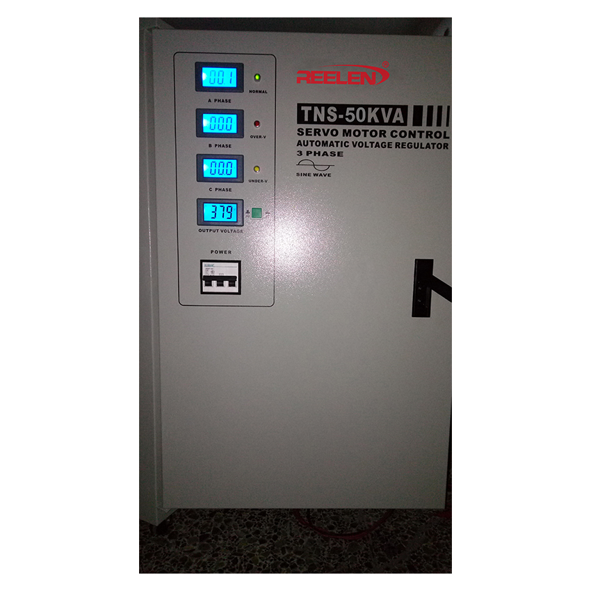 50kVA Three Phase Full Automatic Compensated AC Voltage Stabilizer (Model: TNS-50kVA)
